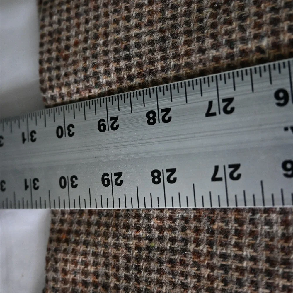 Vtg Levis 44R Brown‎ Blanketweave Tweed 100% Wool Mens Blazer Sport Coat Jacket - Picture 11 of 12